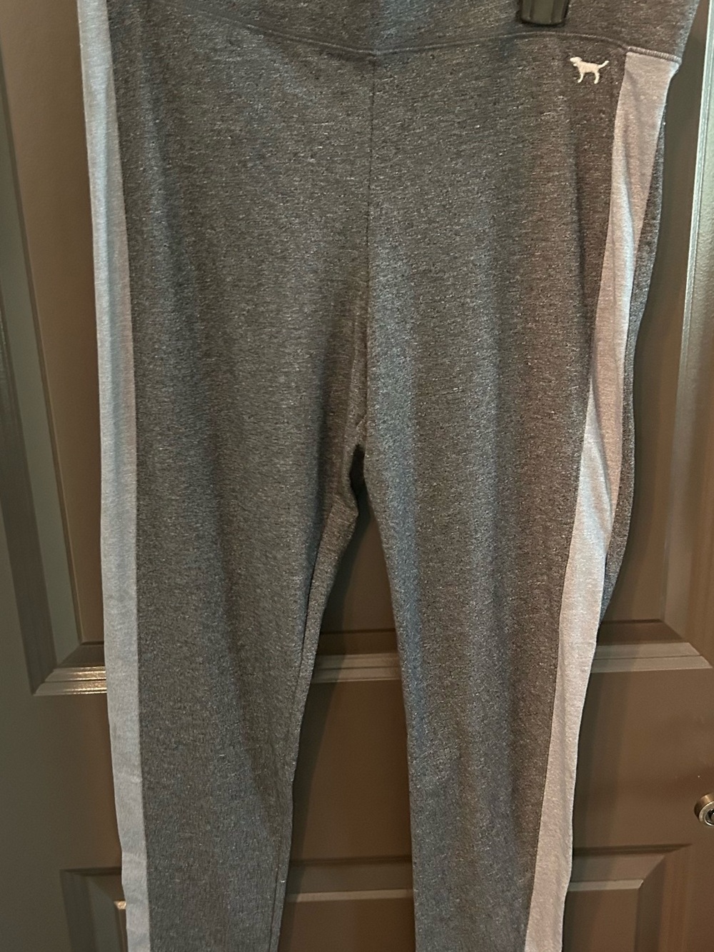 PINK Victoria's Secret Gray Colorblock Leggings